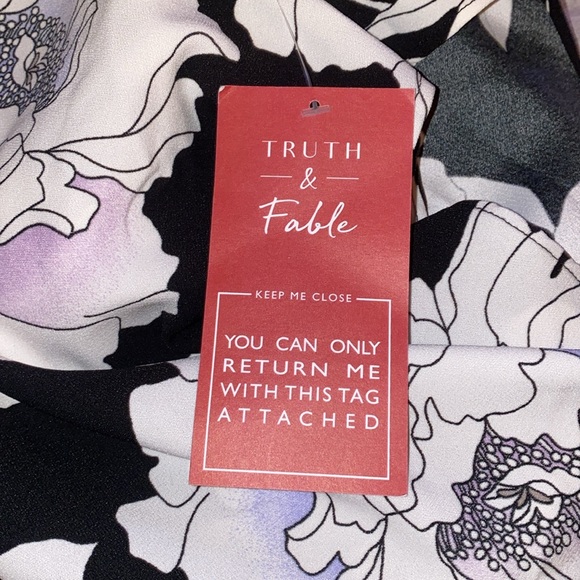 Truth & Fable Women's Keyhole Maxi Evening Dress Side Slits NWT - Picture 8 of 9